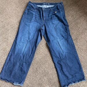 Old Navy Wow Wide Leg Dark Blue Jeans - Women’s 18P